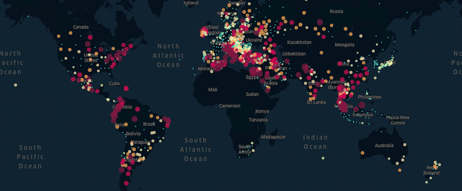 Global internet pressure as pictured by KASPR Datahaus