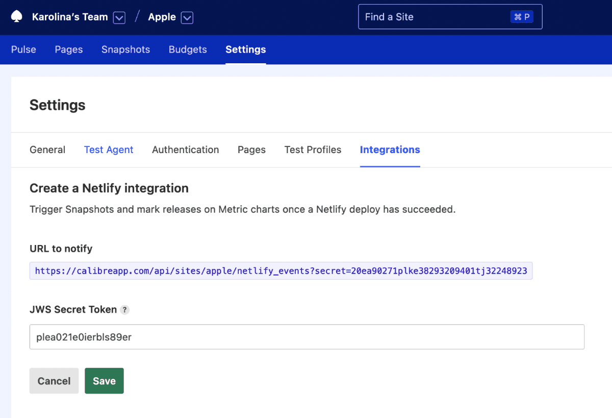 Enabling Deployment Tracking with Netlify