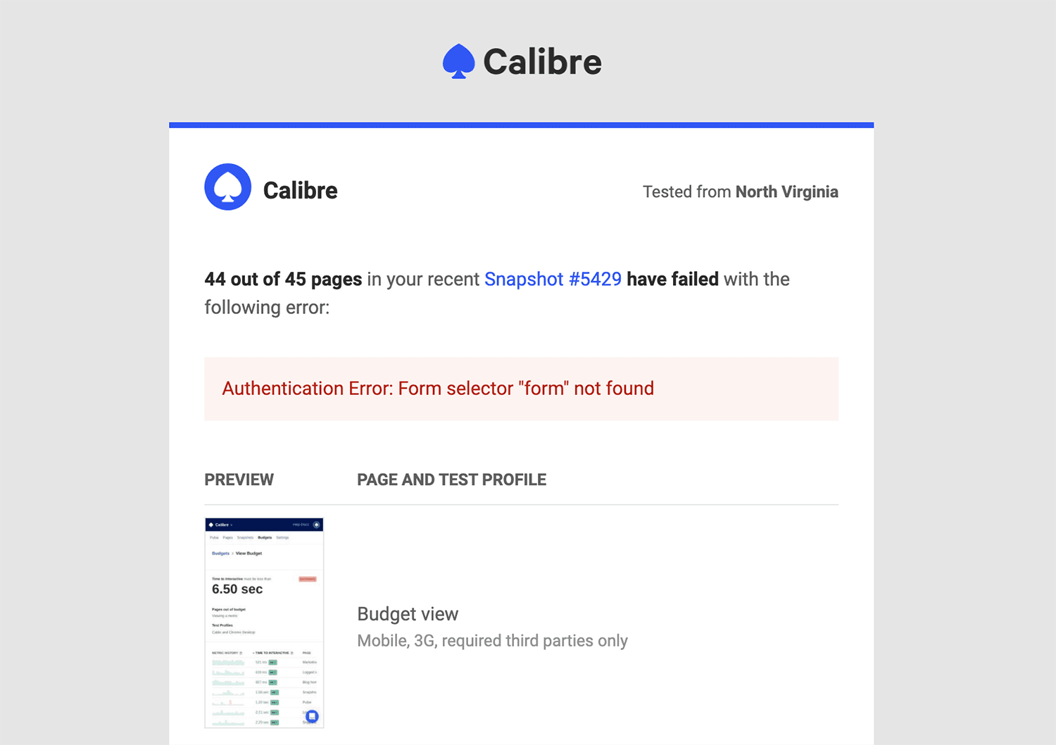 See detailed information about why your test might not have completed successfully.