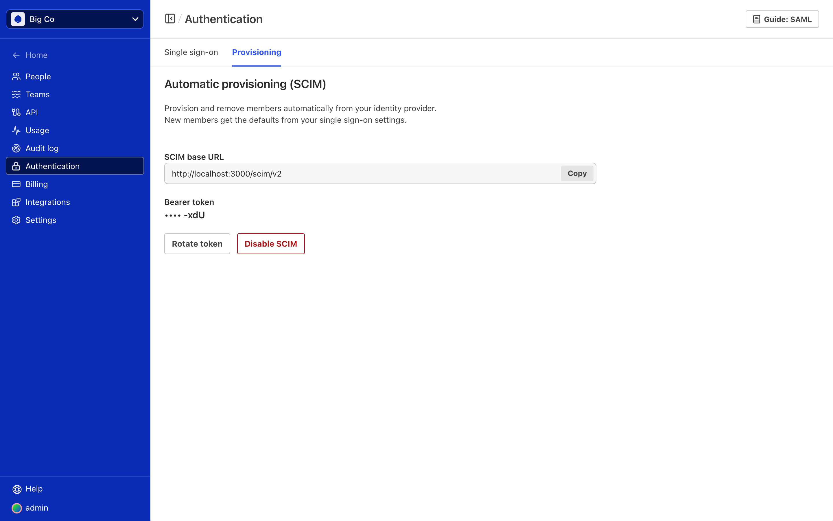 Enable SAML Single Sign-On | Calibre Documentation