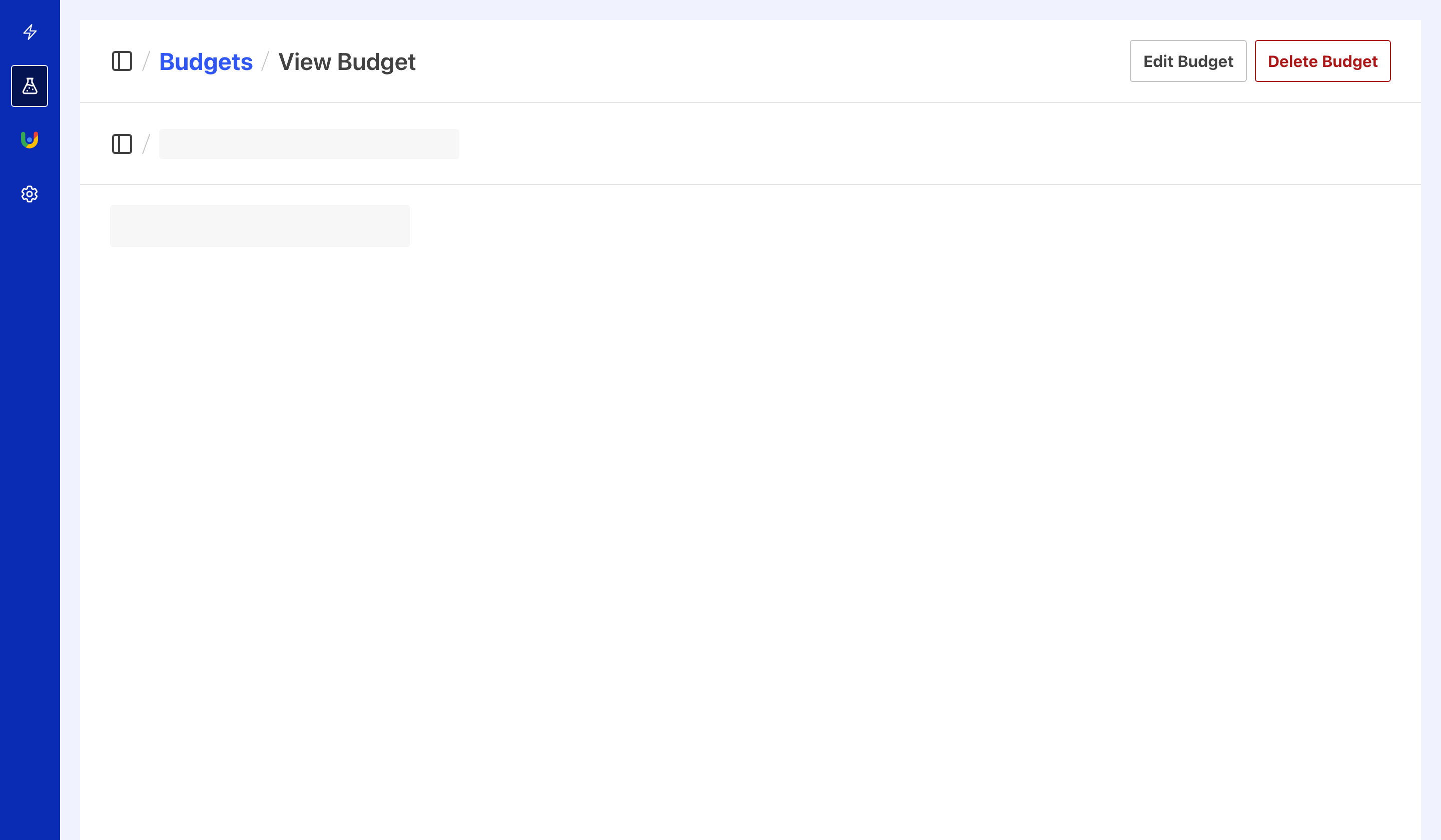Calibre Performance Budget view showing budget status with metric thresholds and page-level results.
