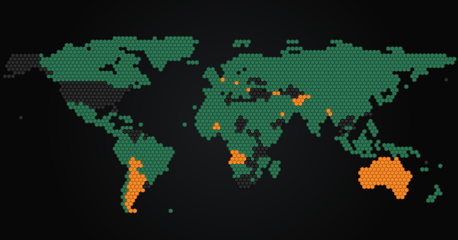 Delivering a dynamic hexagonal world map in just 10kb | Calibre