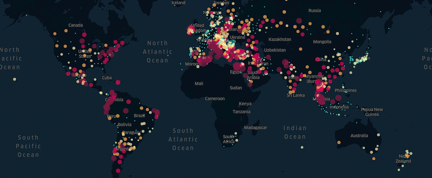 Global internet pressure as pictured by KASPR Datahaus