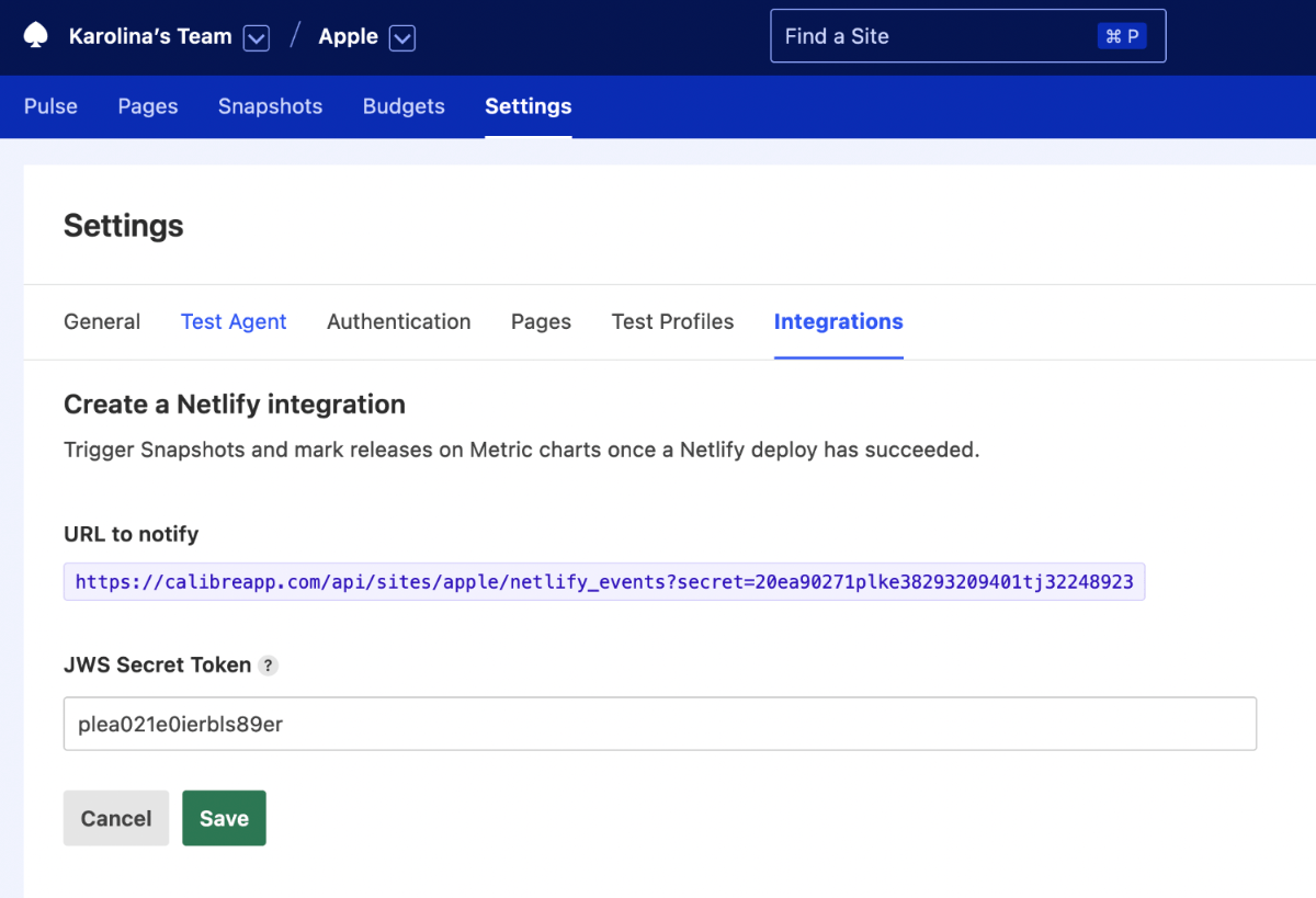 Enabling Deployment Tracking with Netlify