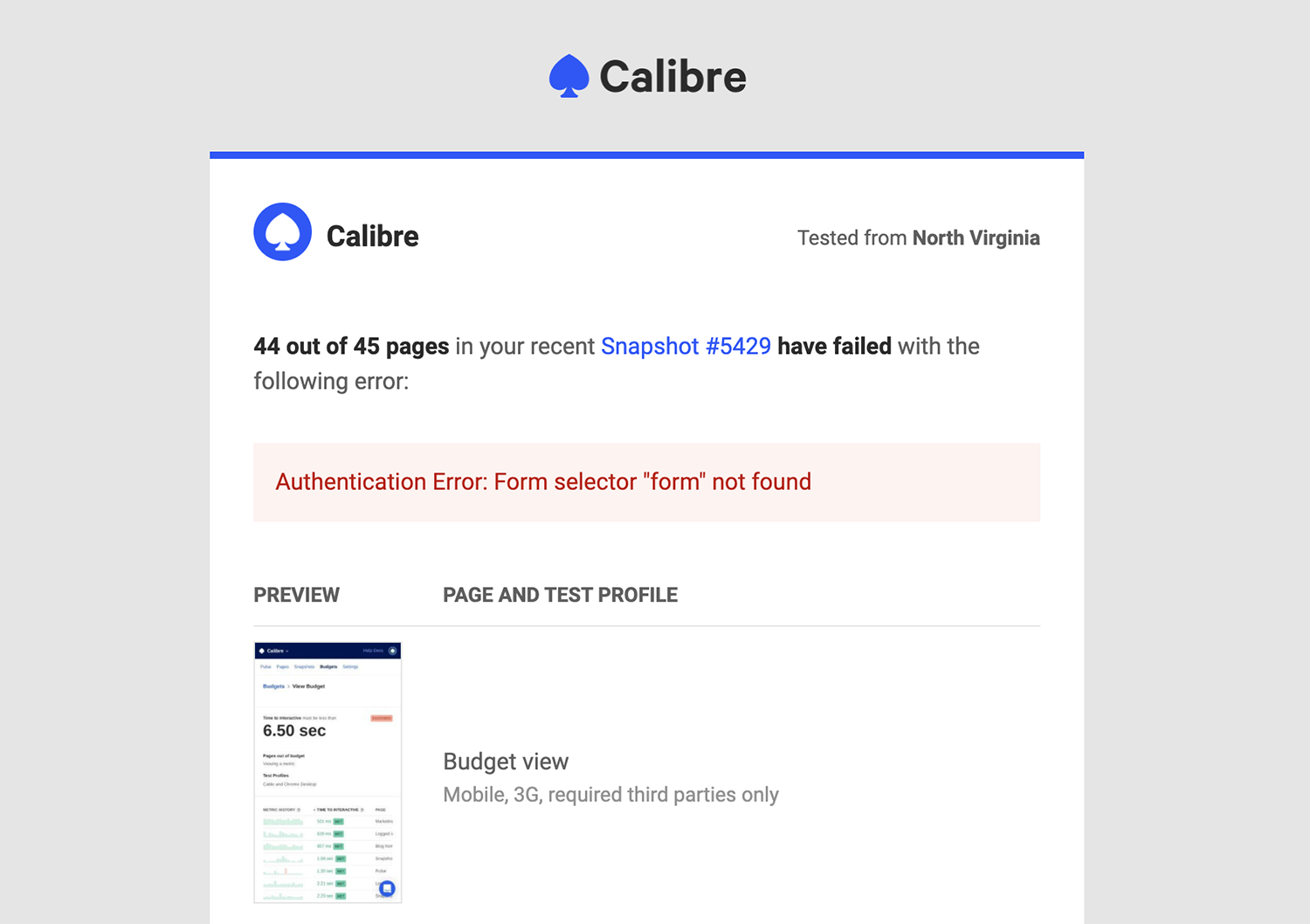 See detailed information about why your test might not have completed successfully.